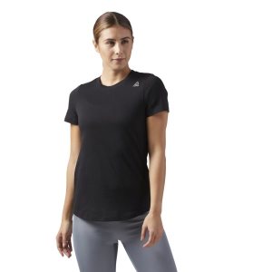 Koszulki Damskie Reebok Training Essentials Czarne PL 05NYJUH